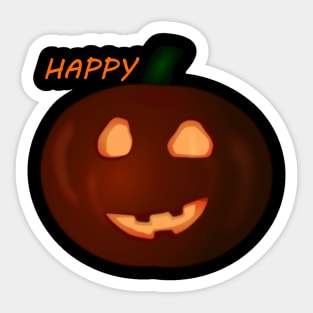 HAPPY HALOWEEN PUMPKIN - SMILING Sticker